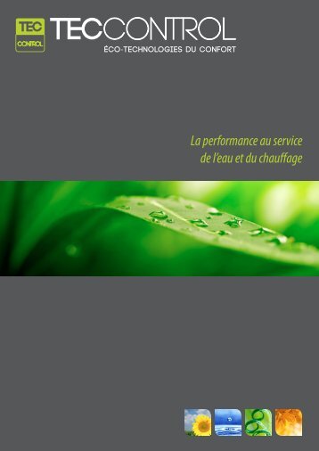 La performance au service de l'eau et du chauffage - TecControl