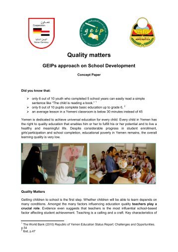 Concept Paper on School Development - GEIP!