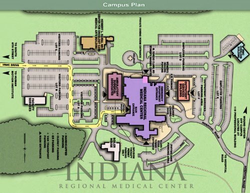 View a campus plan map - Indiana Regional Medical Center