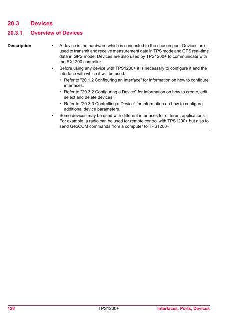 Leica TPS1200 System Field Manual