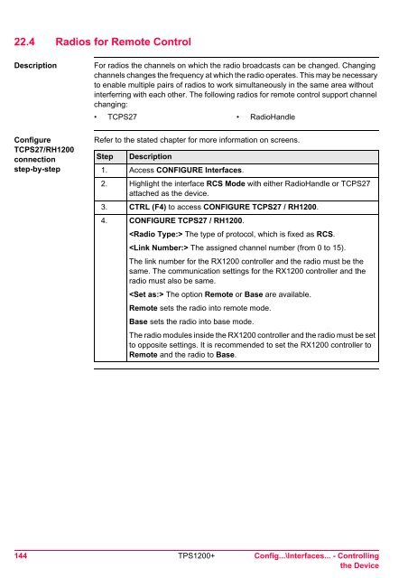 Leica TPS1200 System Field Manual