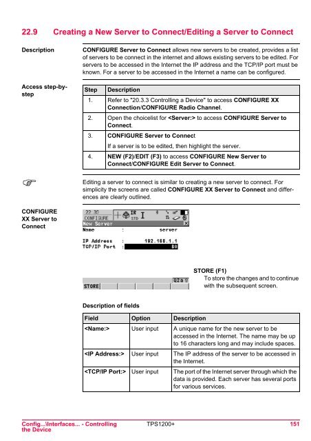 Leica TPS1200 System Field Manual