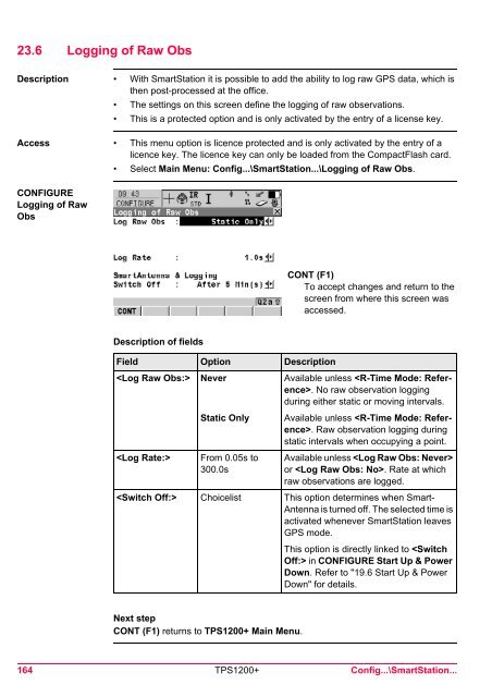 Leica TPS1200 System Field Manual