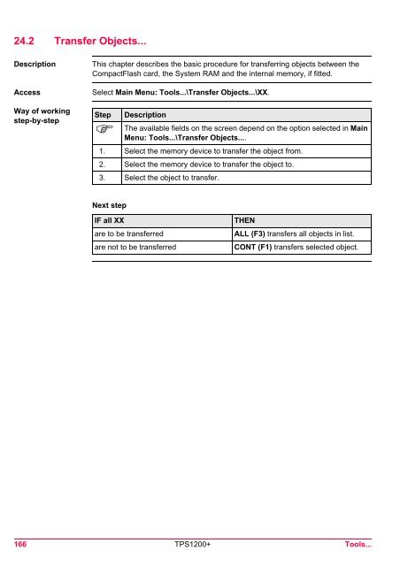 Leica TPS1200 System Field Manual