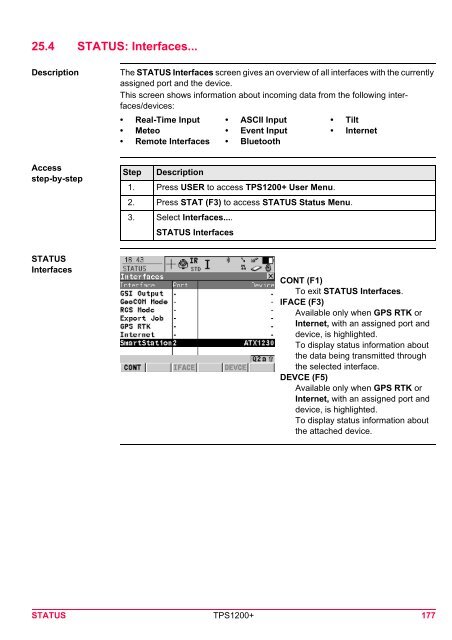 Leica TPS1200 System Field Manual