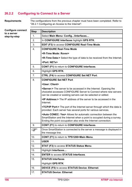 Leica TPS1200 System Field Manual