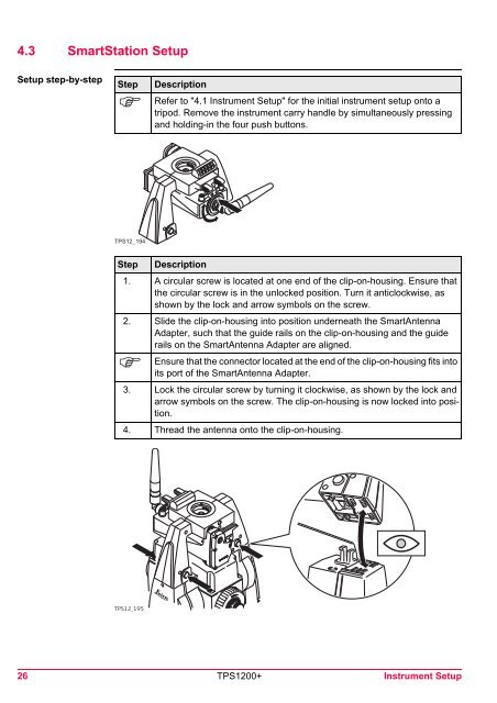 Leica TPS1200 System Field Manual