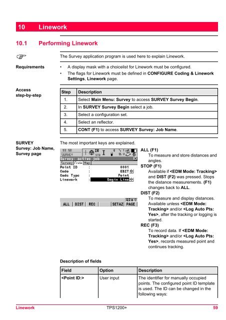 Leica TPS1200 System Field Manual