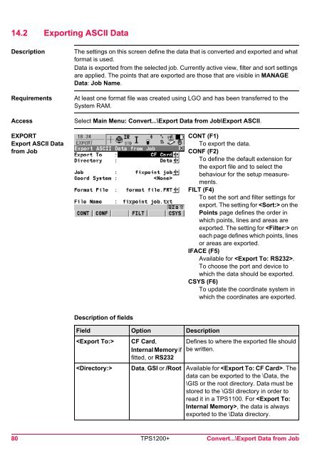 Leica TPS1200 System Field Manual