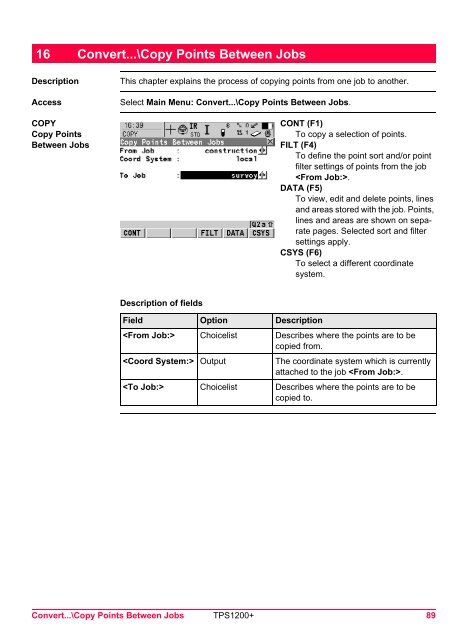 Leica TPS1200 System Field Manual