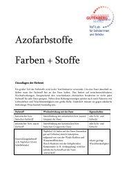 Azofarbstoffe Farben + Stoffe