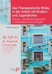 Das Therapeutische Milieu in der Arbeit mit Kindern und Jugendlichen