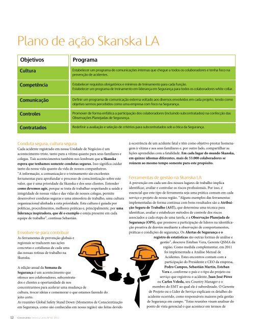 Skanska Safety Road Map