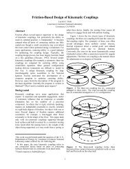 Friction-Based Design of Kinematic Couplings