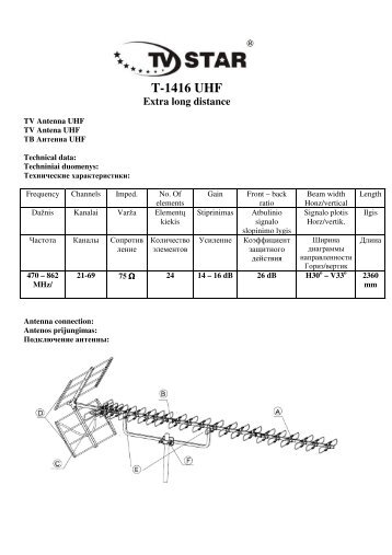 T-1416 UHF - TV STAR