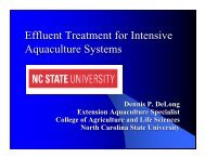 Effluent Treatment for Intensive Aquaculture Systems