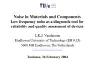 Low frequency noise \(1/f and RTS\) in submicron MOSFETs - Free