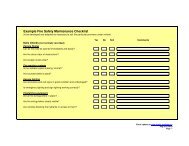 Example Fire Safety Maintenance Checklist