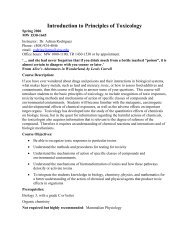 Biol 137, Greensheet (pdf) - Biological Sciences - San Jose State ...