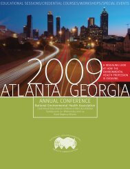 Full conference brochure - National Environmental Health Association