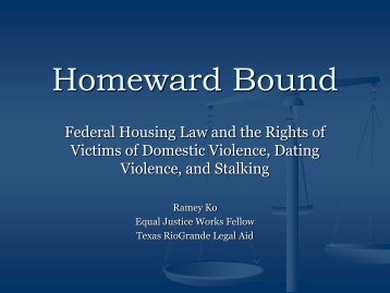 Homeward Bound - Texas Council on Family Violence