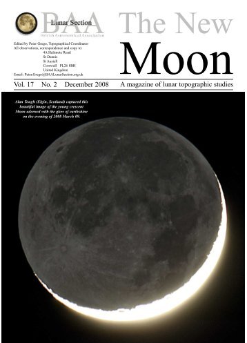 A magazine of lunar topographic studies Vol. 17 No. 2 December 2008