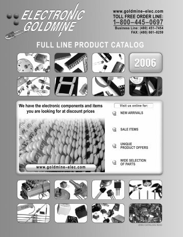FULL LINE PRODUCT CATALOG - Electronic Goldmine