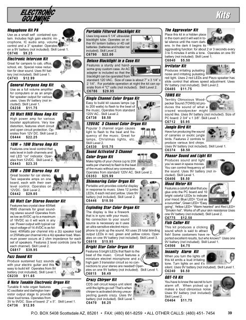 FULL LINE PRODUCT CATALOG - Electronic Goldmine