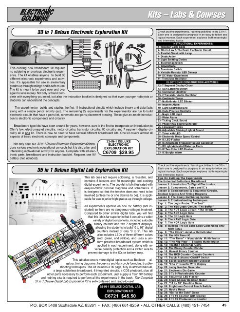 FULL LINE PRODUCT CATALOG - Electronic Goldmine