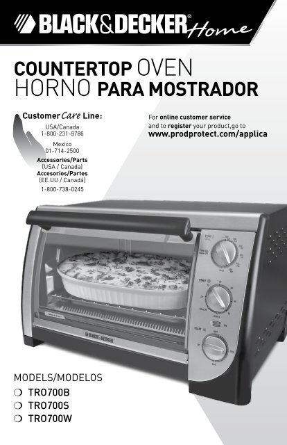 CountertoP OVEN HORNO PArA mostrAdor - Applica Use and Care 