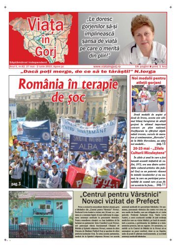 România în terapie de şoc - Viata in Gorj