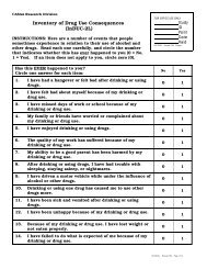 Inventory of Drug Use Consequences (InDUC-2L)