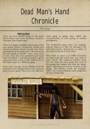 Dead Man's Hand Chronicle - Great Escape Games