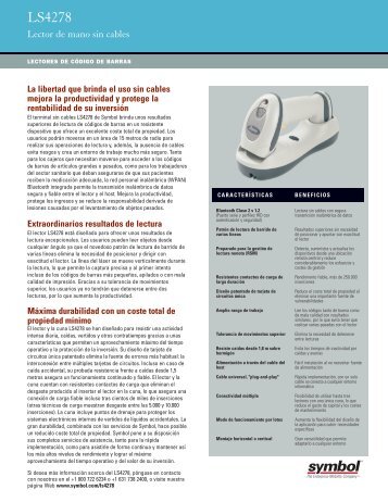 LS4278 Datasheet - Spanish (PDF) - Motorola Solutions