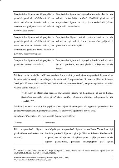 AnalÄ«tisks darbs par starptautiskajÄm ... - Tieslietu ministrija