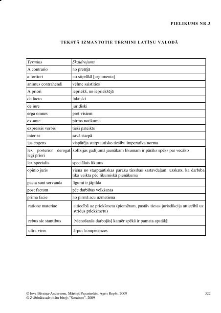 AnalÄ«tisks darbs par starptautiskajÄm ... - Tieslietu ministrija