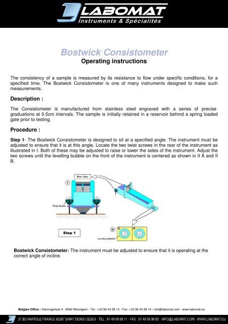 Bostwick Consistometer - Labomat