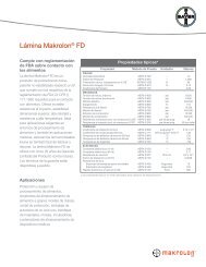 Lámina Makrolon® FD - Sheffield Plastics