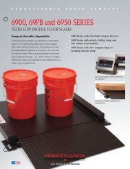 6900 Barrel, Low Profile Floor Scales - Pennsylvania Scale Company