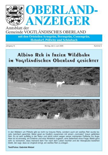 anzeiger - Gemeinde Vogtländisches Oberland