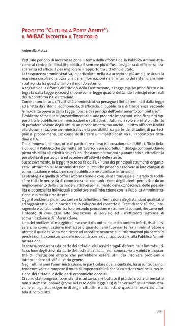 soprintendenza per i beni architettonici - Ufficio Studi MiBAC ...