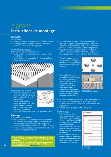 Rigitone, instructions de montage 22 - Gyproc
