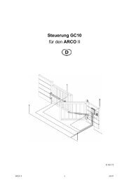 Steuerung GC10 fÃ¼r den ARCO â¡ - Bernal