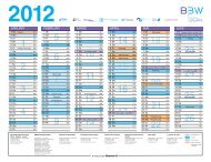 Jahreskalender der BBW Leipzig Gruppe 2012