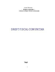 DREPT FISCAL COMUNITAR - Centrul de Studii Europene