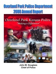 OP Police Department Annual Report - City of Overland Park