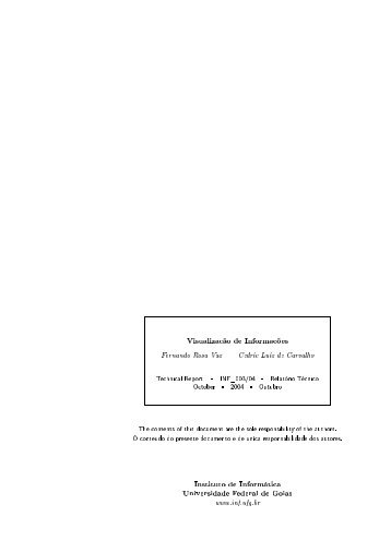 Visualização de Informações (.pdf) - Instituto de Informática - UFG