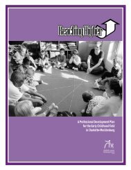 A Professional Development Plan for the Early Childhood Field in ...