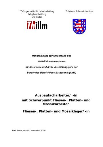 und Mosaikarbeiten Fliesen-, Platten- und Mosaikleger - Thillm