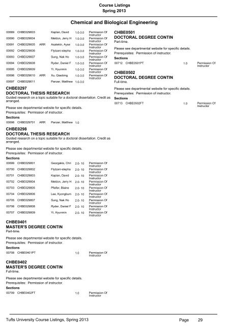 Table of Contents - USS - Tufts University